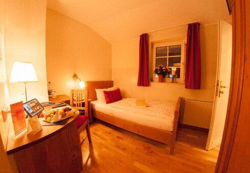 Blick in ein Gästezimmer