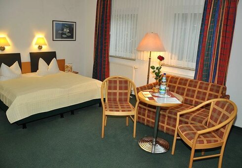 Blick in ein Gästezimmer