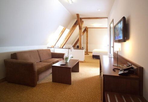 Blick in ein Gästezimmer