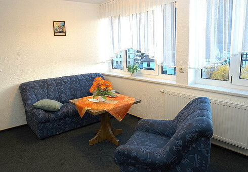 Blick in ein Gästezimmer