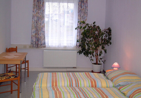 Blick in ein Gästezimmer