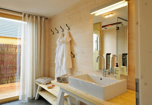 Blick in ein Badezimmer