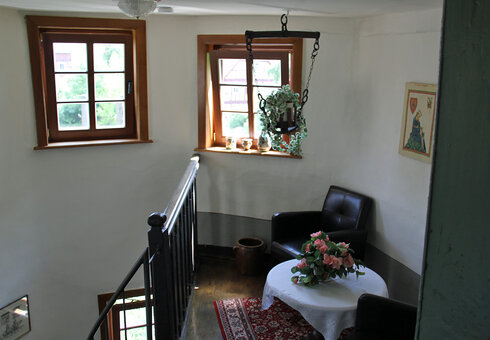 im Treppenhaus