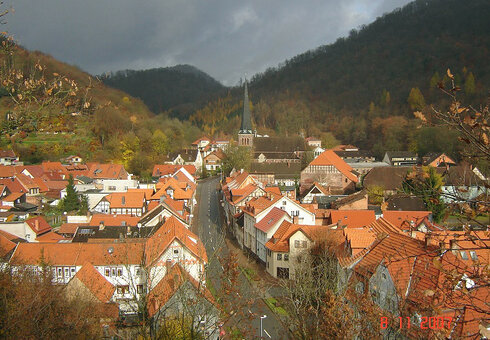 Blick auf den Ort Ilfeld
