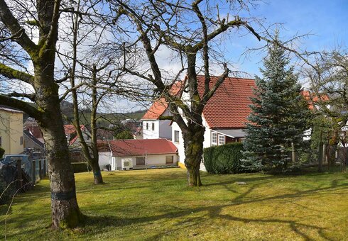 Liegewiese hinter dem Ferienhaus