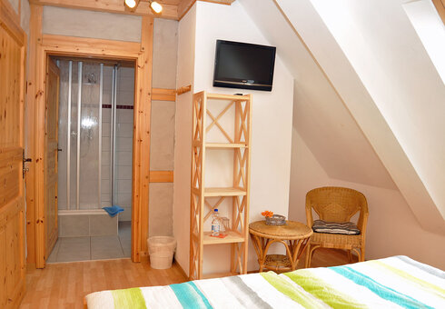 Blick in ein Doppelzimmer