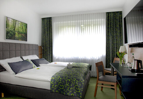 Blick in ein Gästezimmer