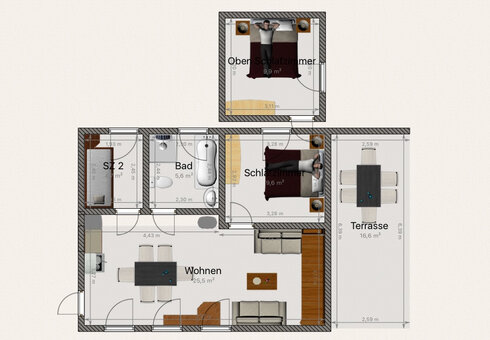 Grundriss Haus 1