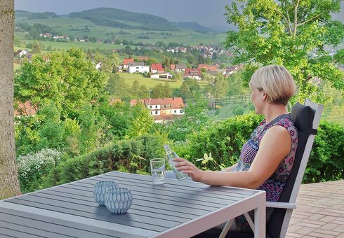 Ausblick von der Terrasse