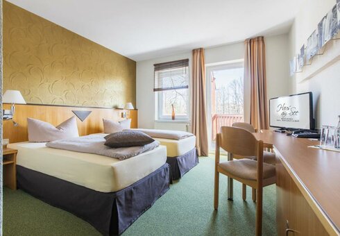 Blick in ein Gästezimmer