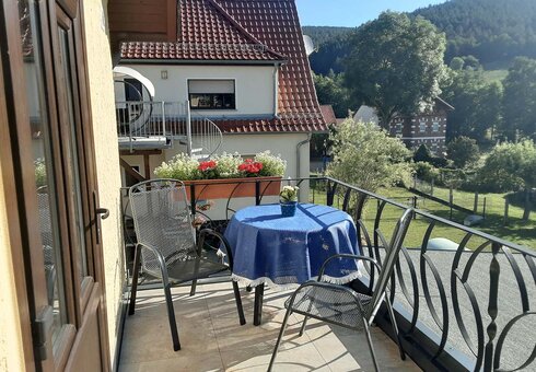 Balkon der kleinen Fewo
