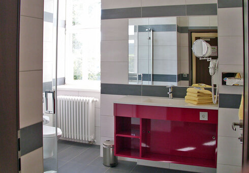 Blick in ein Badezimmer