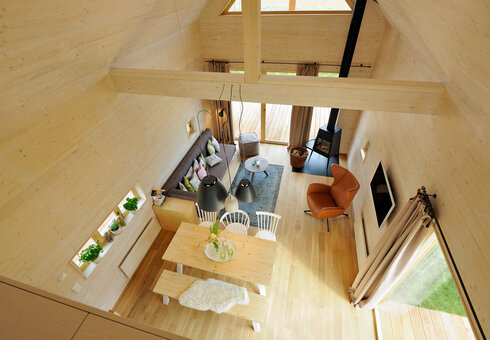 Blick in ein Chalet