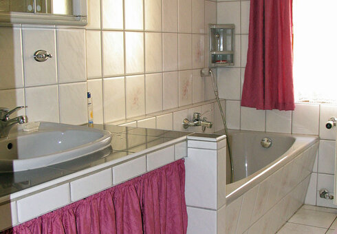Blick in ein Badezimmer