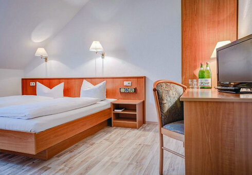 Blick in ein Gästezimmer