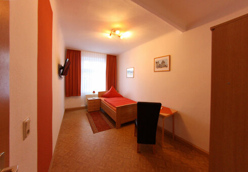 Blick in ein Schlafzimmer