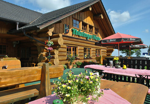 Terrasse im Sommer
