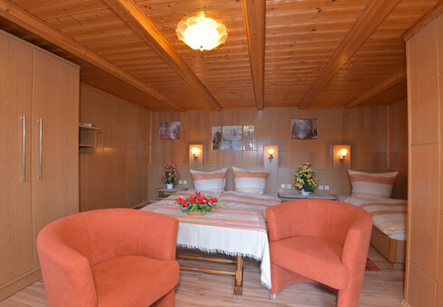 Blick in ein Gästezimmer