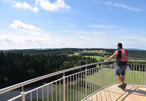 Blick in die Landschaft der Thüringer Rhön