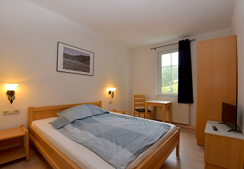 Blick in ein Gästezimmer