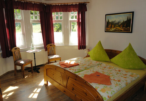 Blick in ein Gästezimmer