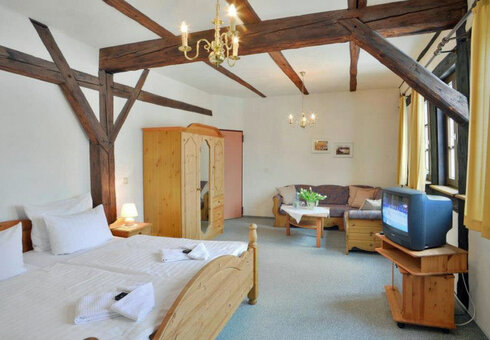 Blick in ein Gästezimmer