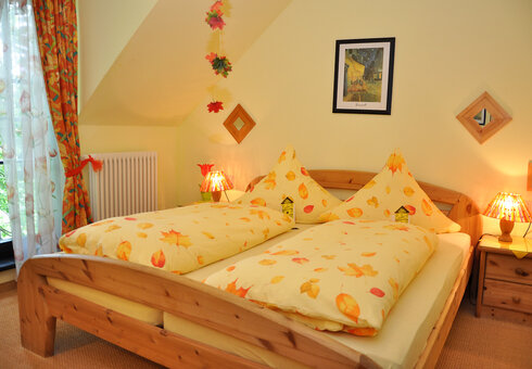 Blick in ein Gästezimmer