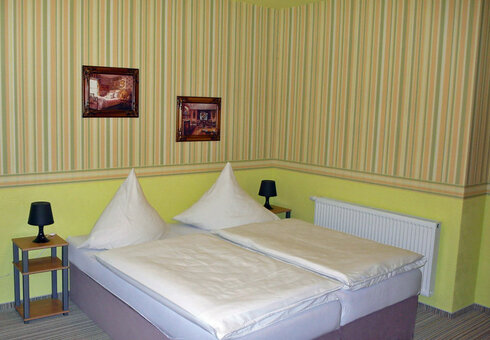Blick in ein Gästezimmer