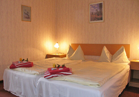 Blick in ein Gästezimmer