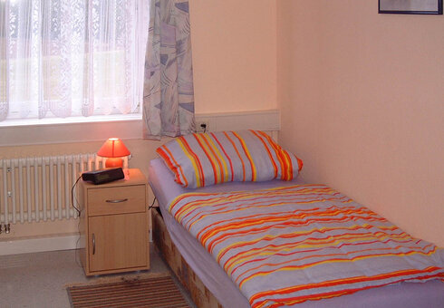Blick in ein Gästezimmer