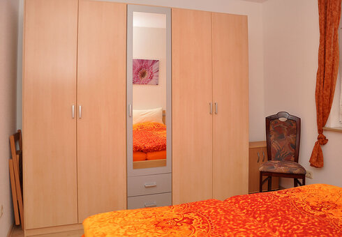 Blick in das Schlafzimmer