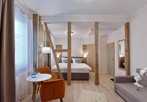 Blick in ein Gästezimmer