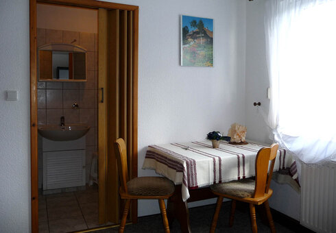 Blick in ein Gästezimmer