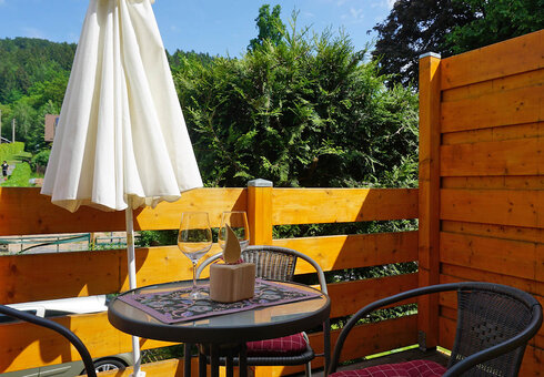 Balkon der großen Fewo