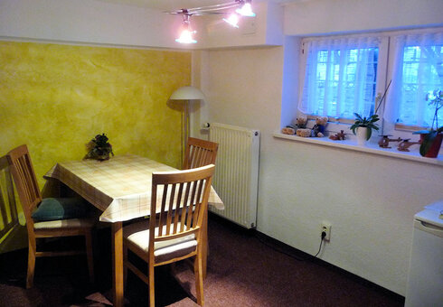 Sitzecke kleine Ferienwohnung
