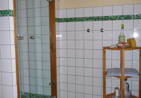 Blick in das Badezimmer