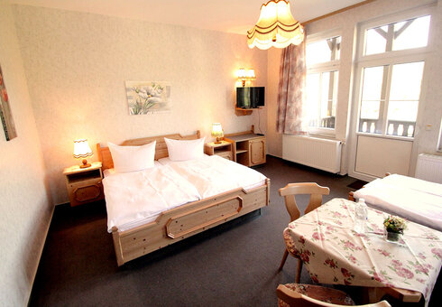 Blick in ein Gästezimmer