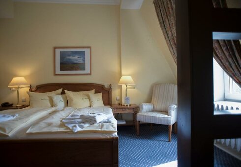 Blick in ein Gästezimmer