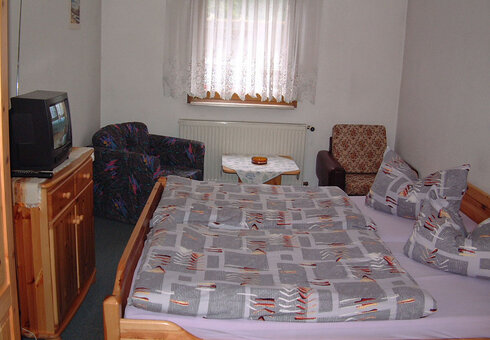 Blick in ein Gästezimmer