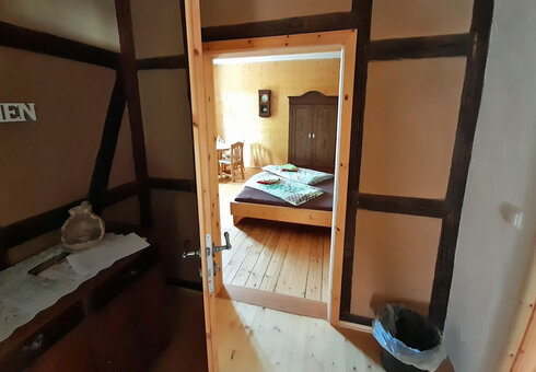 Blick in ein Gästezimmer
