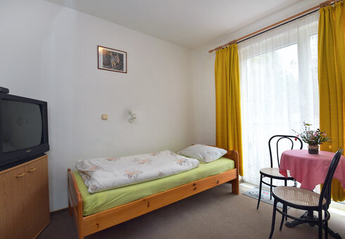 Blick in ein Gästezimmer