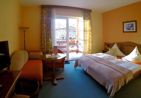 Blick in ein Gästezimmer