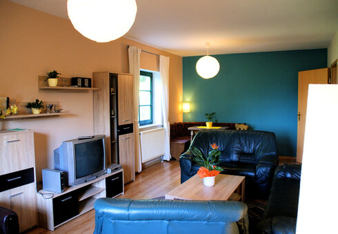 Blick in das Wohnzimmer