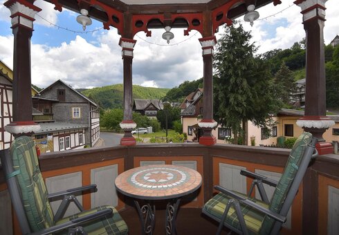 Balkon an einem Gästezimmer