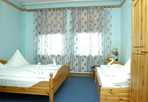Blick in ein Gästezimmer