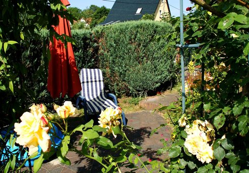 Sitzecke im Garten