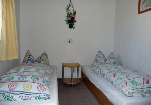 Blick in einen Bungalow