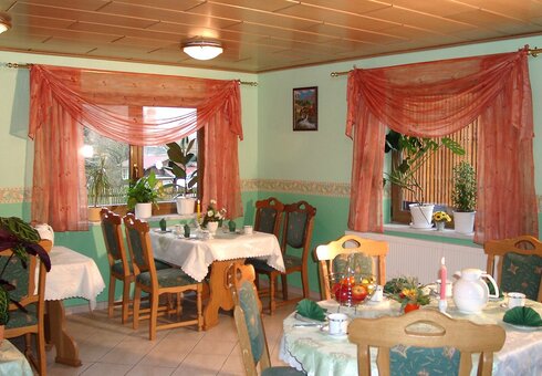 Blick in den Frühstücksraum