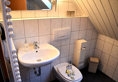 Blick in ein Badezimmer