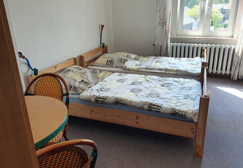 Blick in ein Gästezimmer
